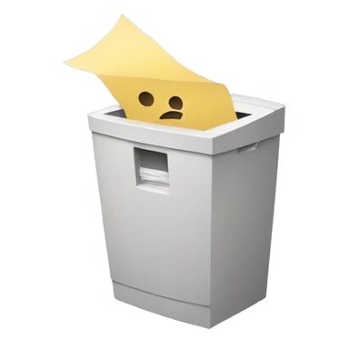paper shredding sticker