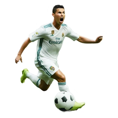 Ronaldo scoring on someone sticker