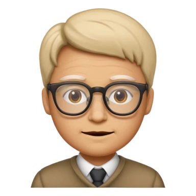 Face glasses grolzy sticker