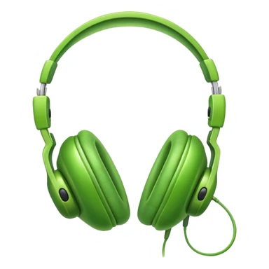 simple pea with headphones sticker