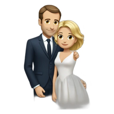 macron tombe amoureux d'une momie sticker