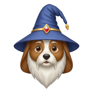 Wizard dog sticker