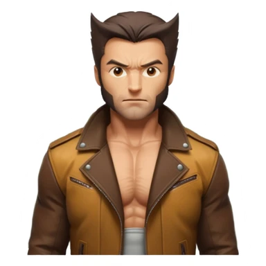 Wolverine in forest  sticker