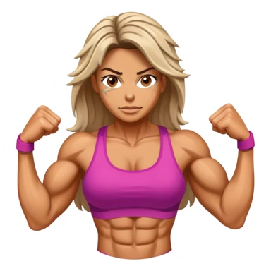 Shredded women sticker