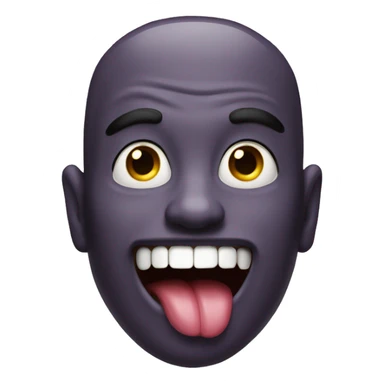 A freaky guy with his tongue out  sticker