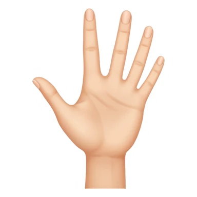 a what  hand with three fingers up sticker