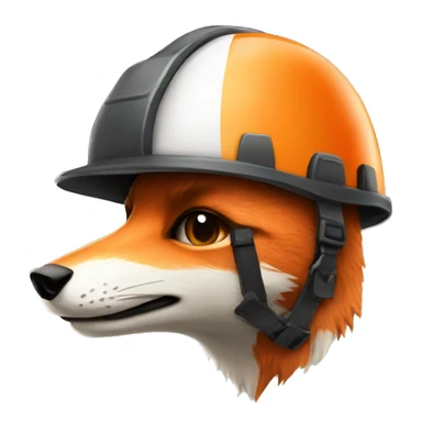 safety helmet fox sticker