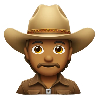 Camaron con sombrero de vaquero sticker