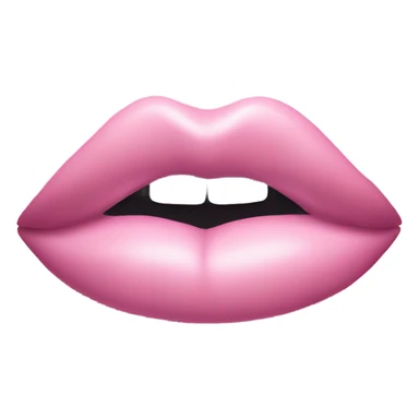 Pastel pink kiss print  sticker