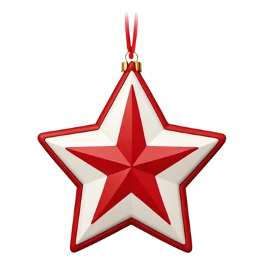 scandi style christmas ornament  sticker