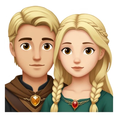 aelin galathynius with her boyfriend sticker