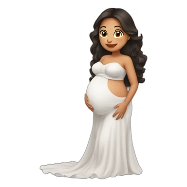 I love my latin pregnant wife sticker
