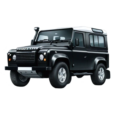 Land Rover defender black sticker