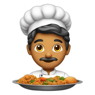 indian food chef sticker