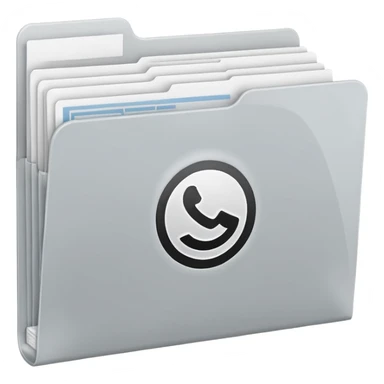 A minimal emoji-style icon of this frosted light-gray plastic folder with elastic closure, closed, with a small clean tax/forms symbol on the front (stacked papers or checklist icon), subtle shading, and a neutral, administrative, organized vibe. sticker