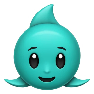 teal green with black, management logo transparent background sticker