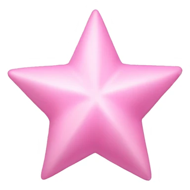 Baby pink Christmas tree star sticker