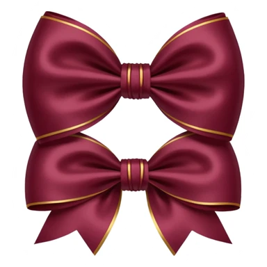 Double Bow Bordeaux  sticker