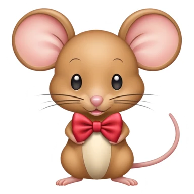 mouse with a bow  sticker