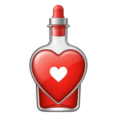 Heart shaped foundation bottle  sticker