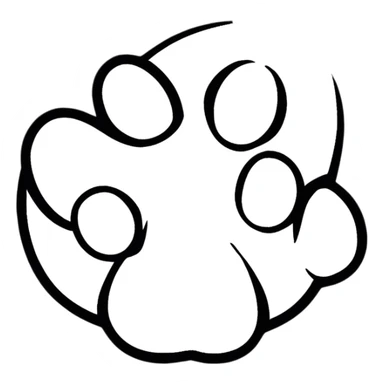puppy paw print sticker