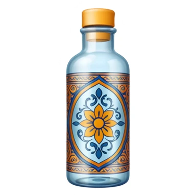 saline bottle, indian style sticker