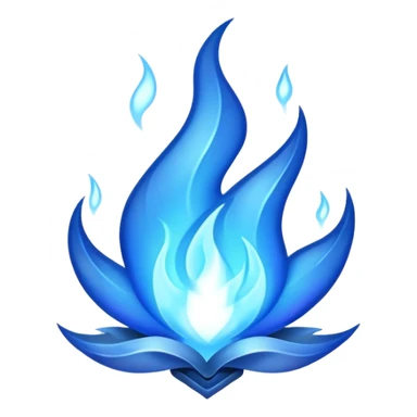fuego azul sticker