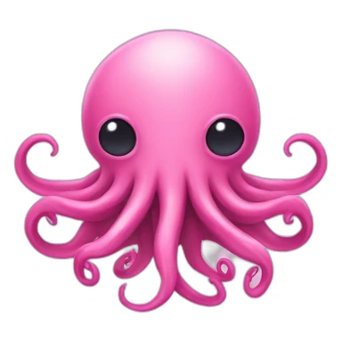 kawaii pink cthulu sticker