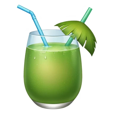 Green Coconut water sticker