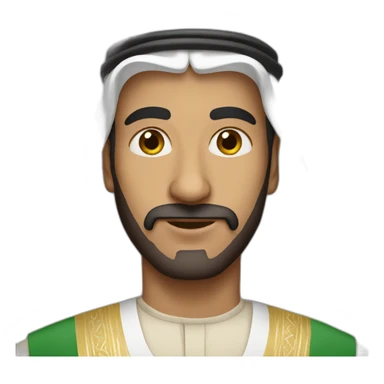 a man from saudi arabia sticker