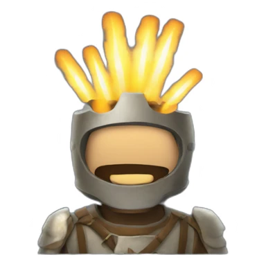 medieval Pyrotechnician seeing some fireworks go off sticker