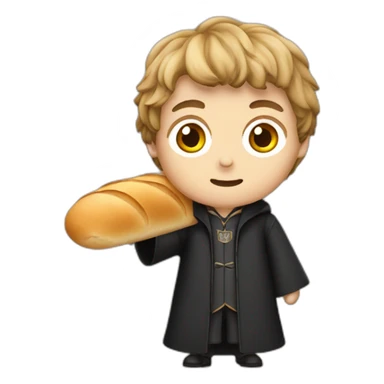 Harry Potter with a bread baguette sticker
