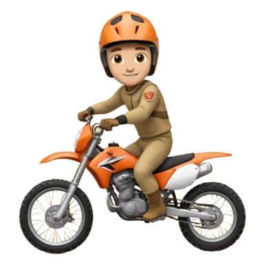 guy on dirtbike smiling for camera sticker