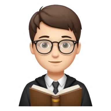 student(men) who is studying English  sticker