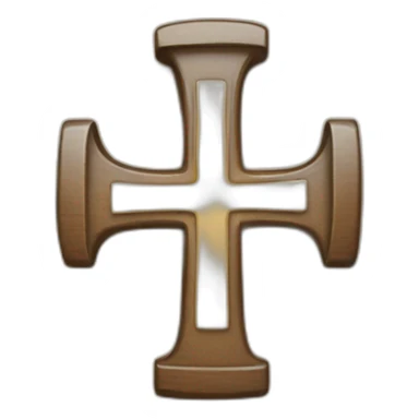 I want the number four with a cross inside a square sticker