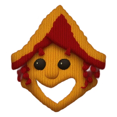 red knitted Gryffindor scarf sticker