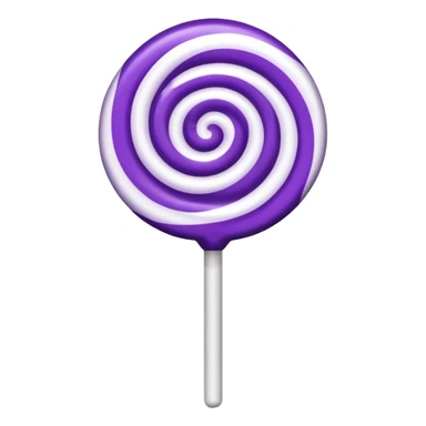 lolipop luminous purple and white sticker