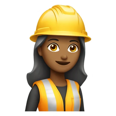 Mulher Loira capacete de construção sticker