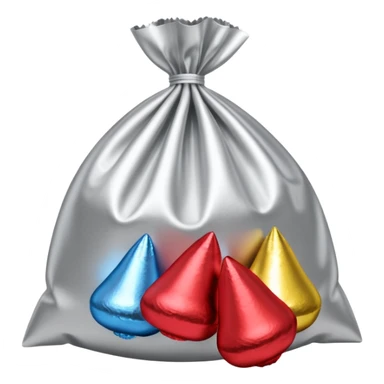 Bag of Hershey’s kisses in Hershey’s packaging  sticker