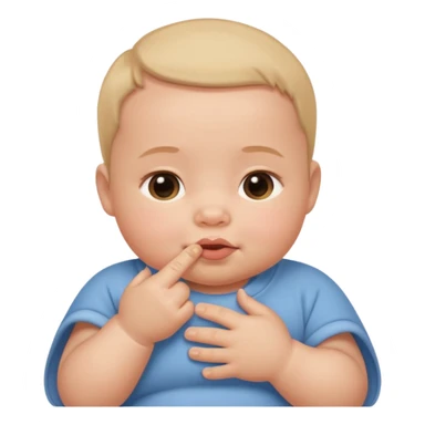 thumb sucking sticker