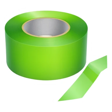 make light Green wide tape sticker