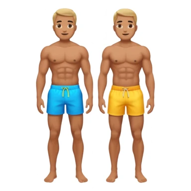 A man without clothes ful body sticker