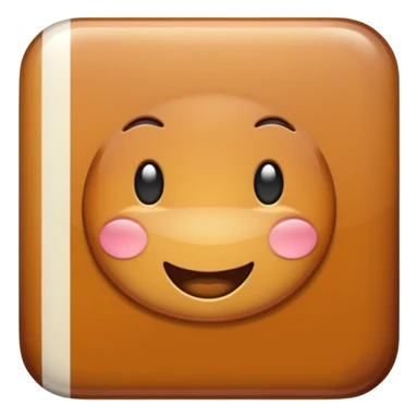 retro caramel striped  sticker