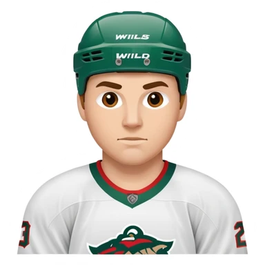 Minnesota Wild ice hockey full player  sticker