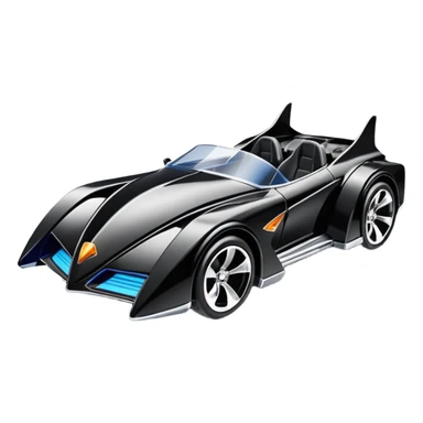 Hot wheels comical Cat Woman’s stealth burglar sporty futuristic pursuit mobile two seater car (reclined seating position) sticker