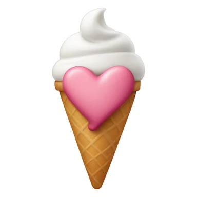 heart with ice cream sticker