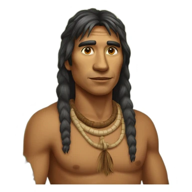 indigena de la amazonia,men sticker