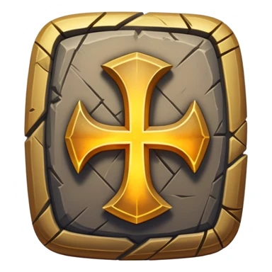 glowing rune stone sticker