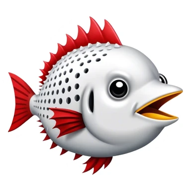 Arizona Cardinals BlowFish with Spikes sticker