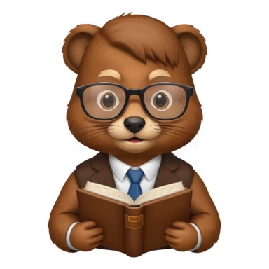 beaver professor sticker